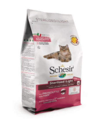 schesir dry cat sterilized & light ham