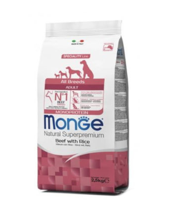 Monge All Breeds Adult Monoprotein Govedina i Pirinač