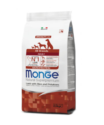 Monge All Breeds Adult Monoprotein Jagnjetina i Pirinač