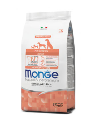 Monge All Breeds Adult Monoprotein Losos i Pirinač