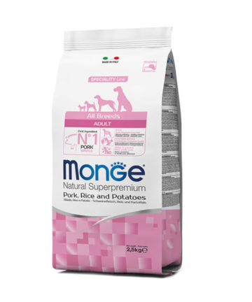 Monge All Breeds Adult Monoprotein Svinja i Pirinač