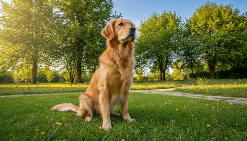 pas koji mirno sedi i posmatra okolinu pas koji mirno sedi i posmatra okolinu